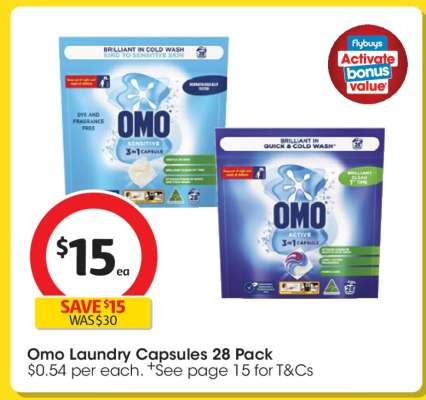 OMO Laundry Capsules 28 Pack