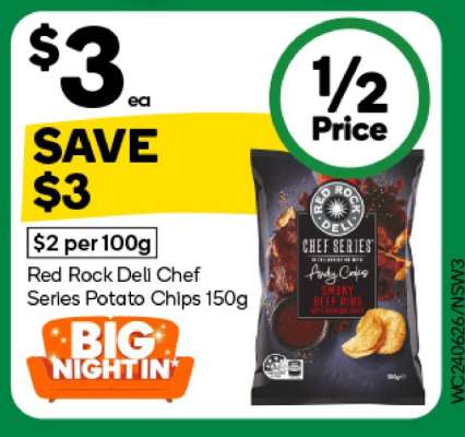 Red Rock Deli Chef Series Potato Chips 150g