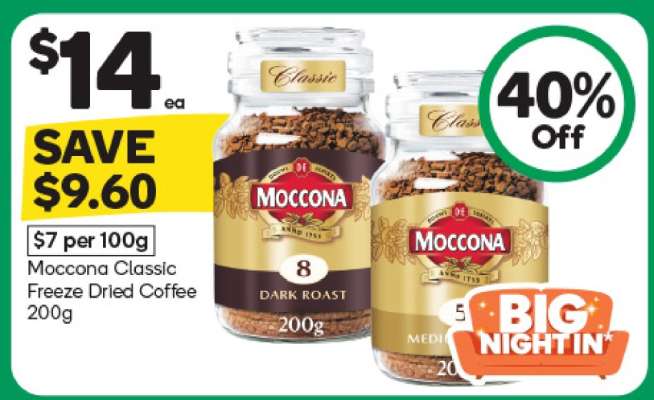 Moccona Classic Freeze Dried Coffee 200g