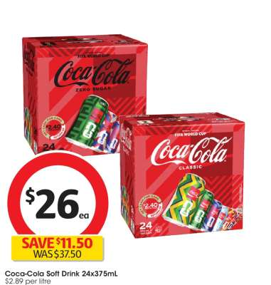 Coca-Cola Soft Drink 24x375mL