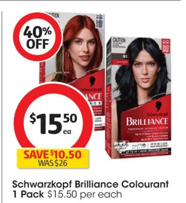 Schwarzkopf Brilliance Colourant 1 Pack