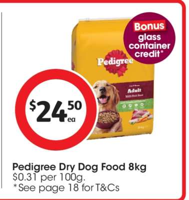 Pedigree Dry Dog Food 8kg