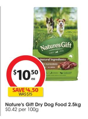 Nature's Gift Dry Dog Food 2.5kg