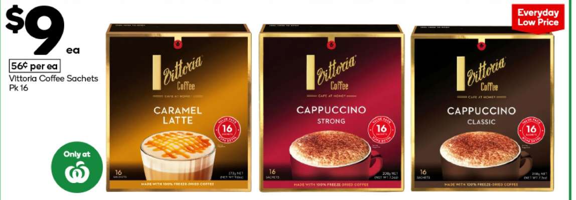 Vittoria Coffee Sachets Pk 16