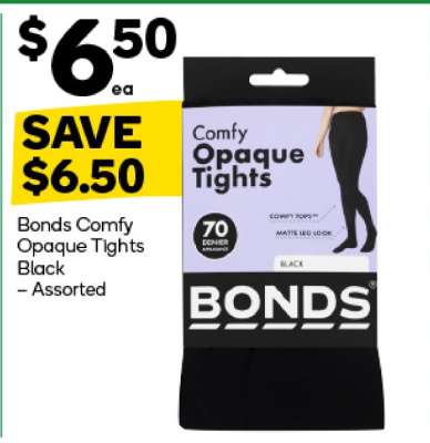 Bonds Comfy Opaque Tights Black