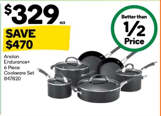 Anolon Endurance+ 6 Piece Cookware Set