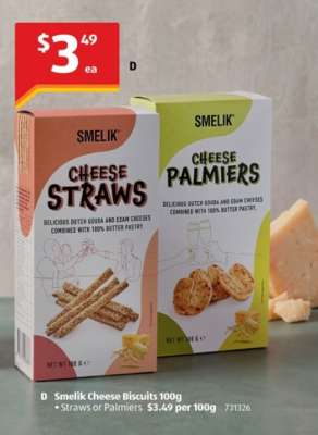Smelik Cheese Biscuits 100g