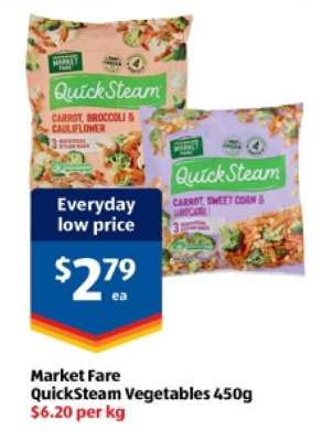 Market Fare QuickSteam Vegetables 450g