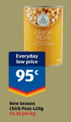 New Season Chick Peas 420g