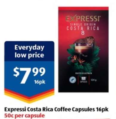 Expressi Costa Rica Coffee Capsules 16pk