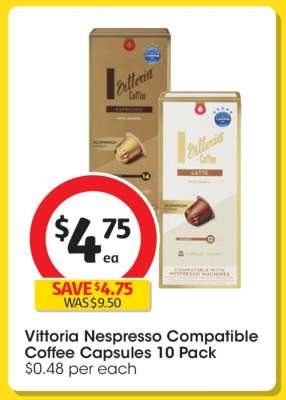 Vittoria Nespresso Compatible Coffee Capsules 10 Pack