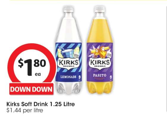 Kirks Soft Drink 1.25 Litre