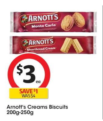 Arnott's Creams Biscuits
