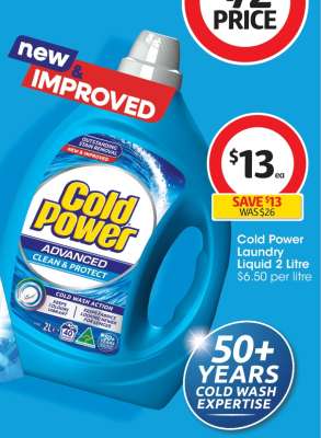Cold Power Laundry Liquid 2 Litre
