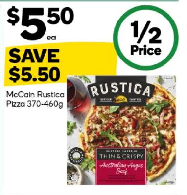 McCain Rustica Pizza 370-460g