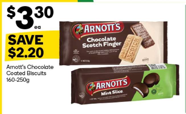 Arnott’s Chocolate Coated Biscuits