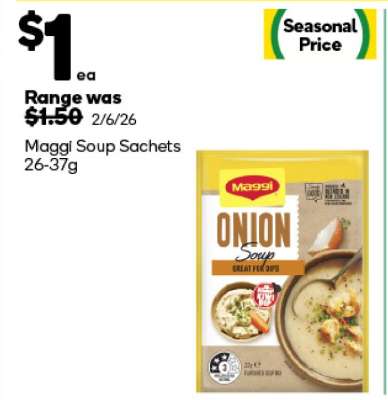 Maggi Soup Sachets 26-37g