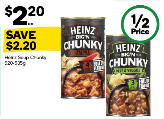 Heinz Soup Chunky 520-535g