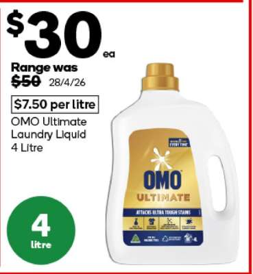 Omo Ultimate Laundry Liquid 4 Litre