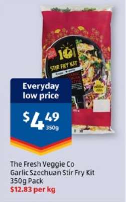 The Fresh Veggie Co Garlic Szechuan Stir Fry Kit