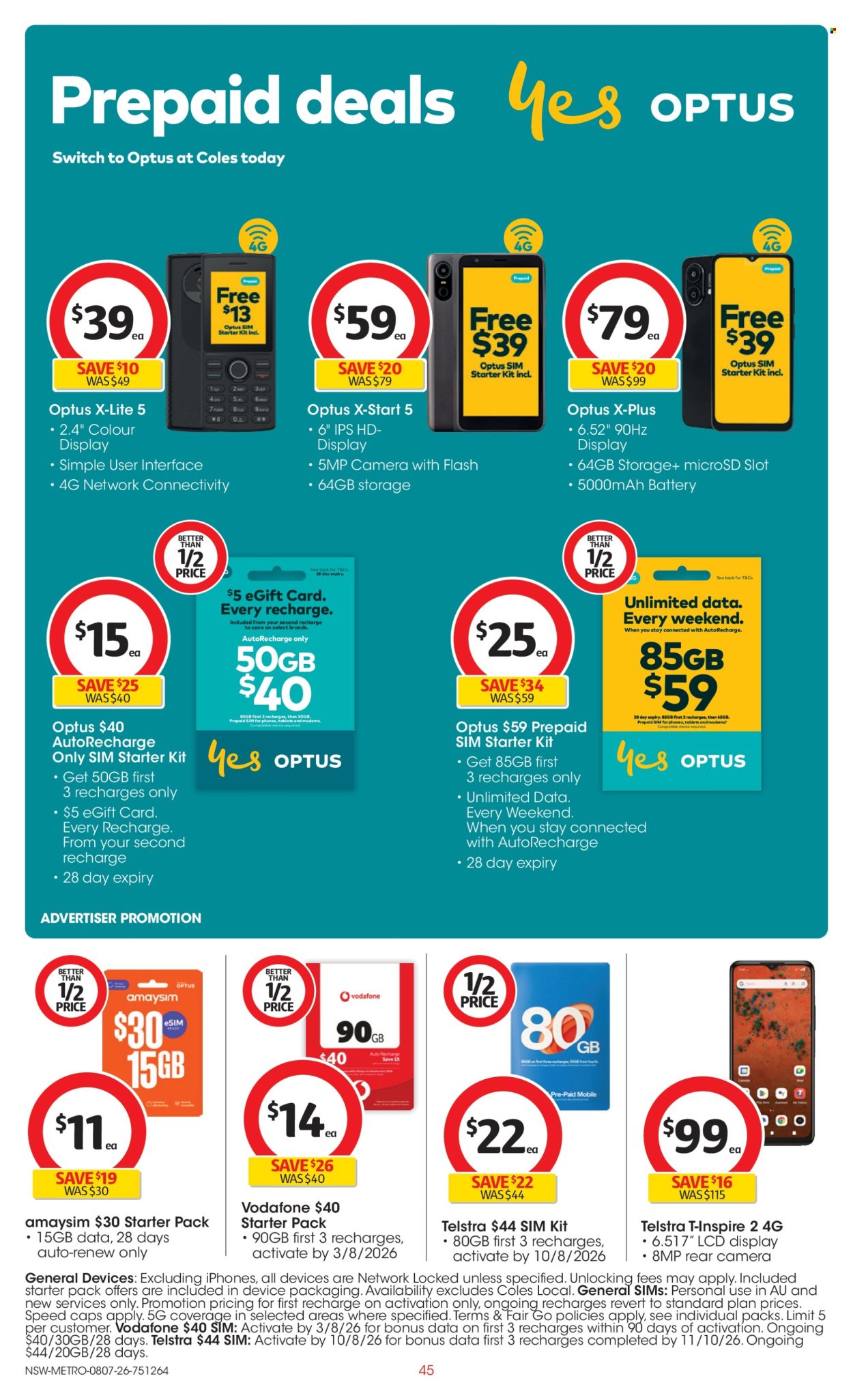 Coles catalogue - 8 Jul 2026 - 14 Jul 2026. Page 45