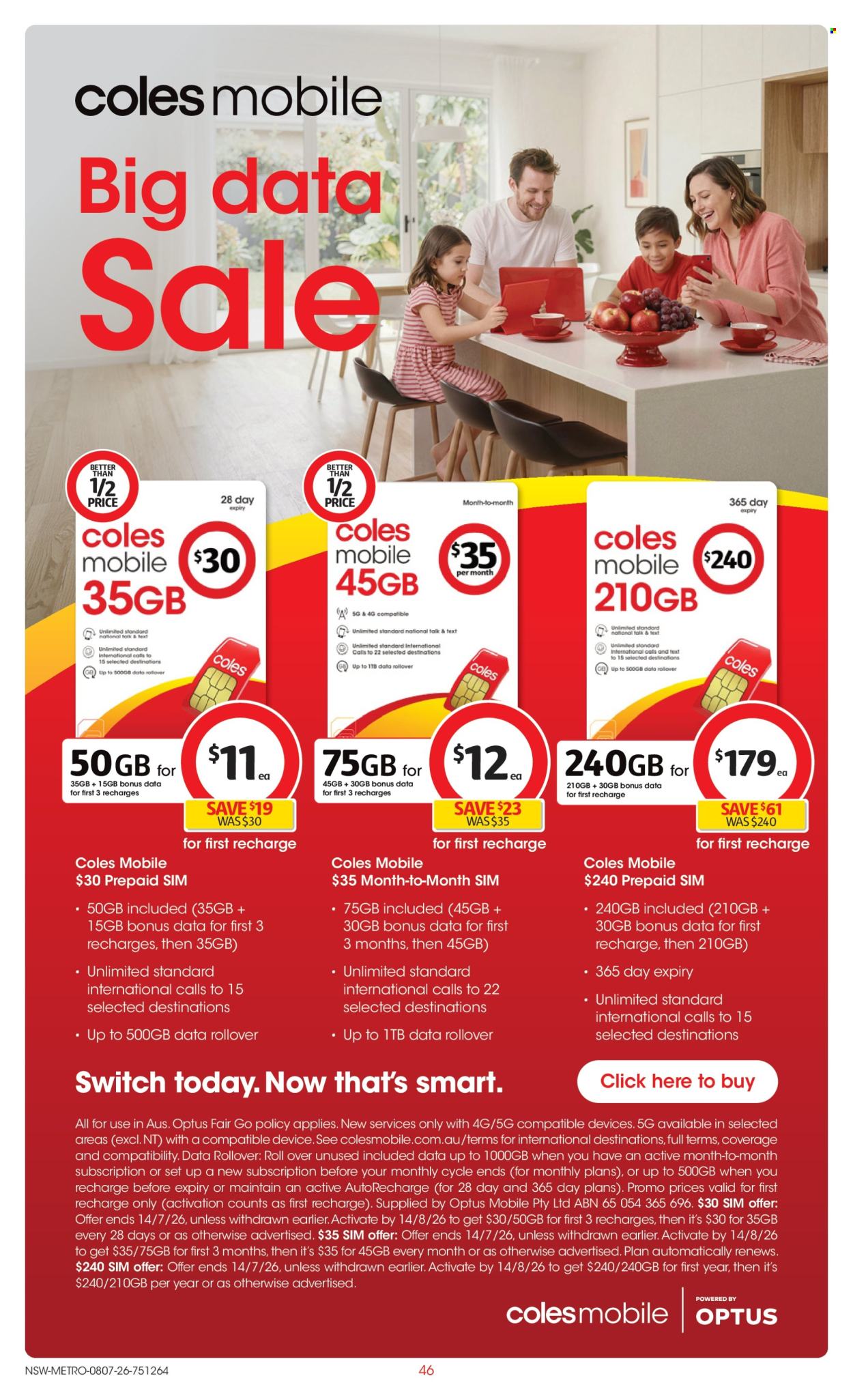 Coles catalogue - 8 Jul 2026 - 14 Jul 2026. Page 46