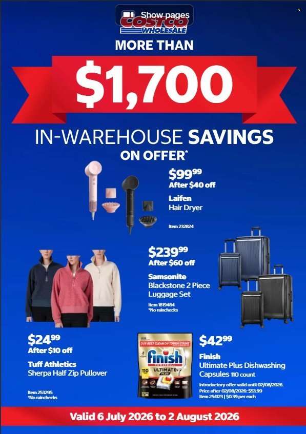 Costco Catalogue - 6 Jul 2026 - 2 Aug 2026.