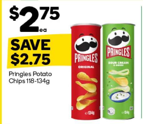 Pringles Potato Chips 118-134g
