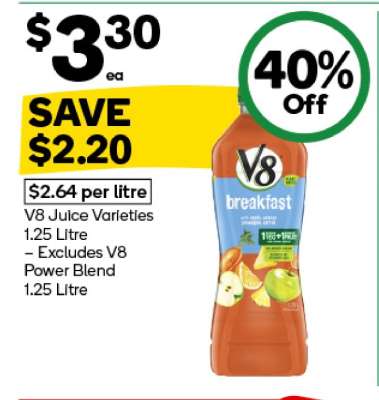 V8 Juice Varieties