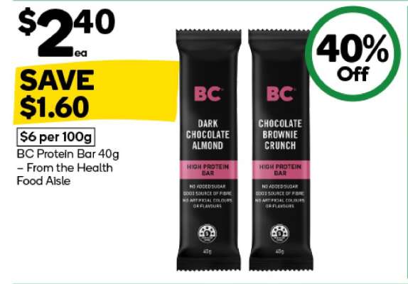 BC Protein Bar 40g