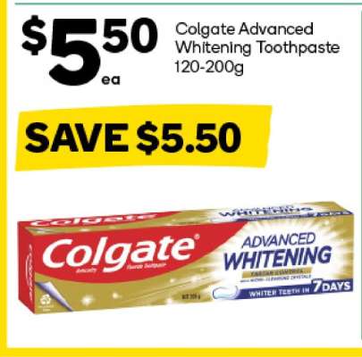 Colgate Advanced Whitening Toothpaste 120-200g