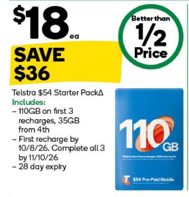 Telstra $54 Starter Pack