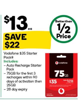 Vodafone $35 Starter Pack