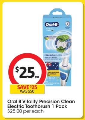 Oral B Vitality Precision Clean Electric Toothbrush 1 Pack