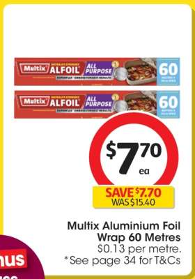 Multix Aluminium Foil Wrap 60 Metres