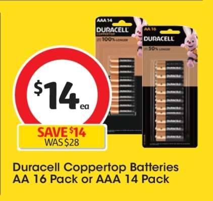 Duracell Coppertop Batteries