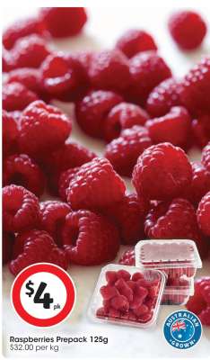 Raspberries Prepack 125g