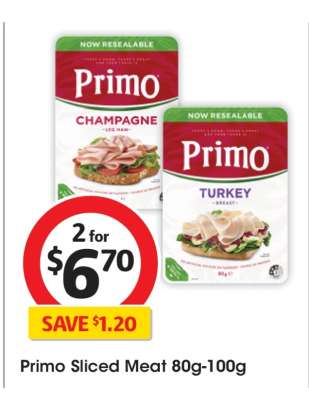 Primo Sliced Meat 80g-100g