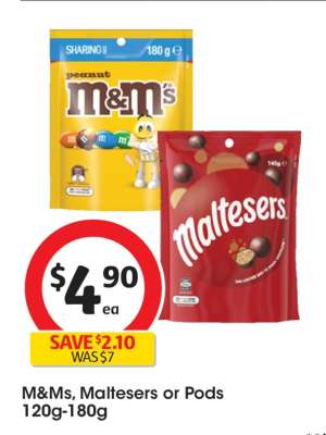 M&Ms, Maltesers or Pods