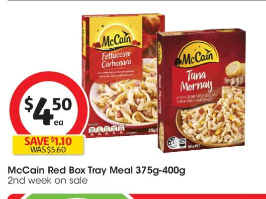 McCain Red Box Tray Meal 375g-400g