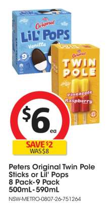 Peters Original Twin Pole Sticks or Lil' Pops