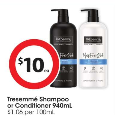 Tresemmé Shampoo or Conditioner 940mL
