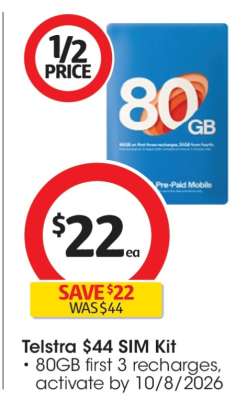 Telstra $44 SIM Kit