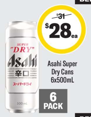 Asahi Super Dry Cans