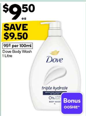 Dove Body Wash 1 Litre