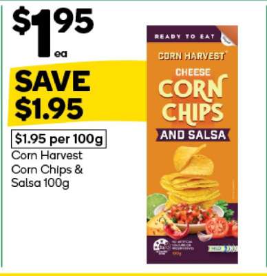 Corn Harvest Corn Chips & Salsa 100g
