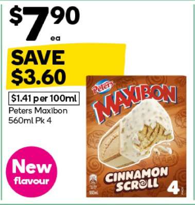 Peters Maxibon 560ml Pk 4