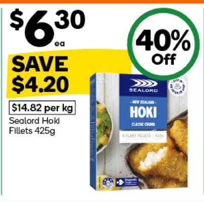 Sealord Hoki Fillets 425g