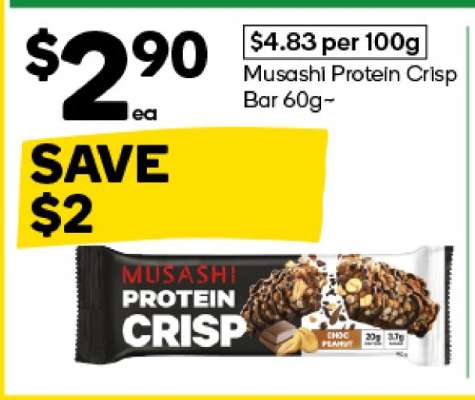 Musashi Protein Crisp Bar 60g