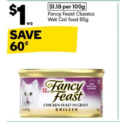 Fancy Feast Classics Wet Cat Food 85g
